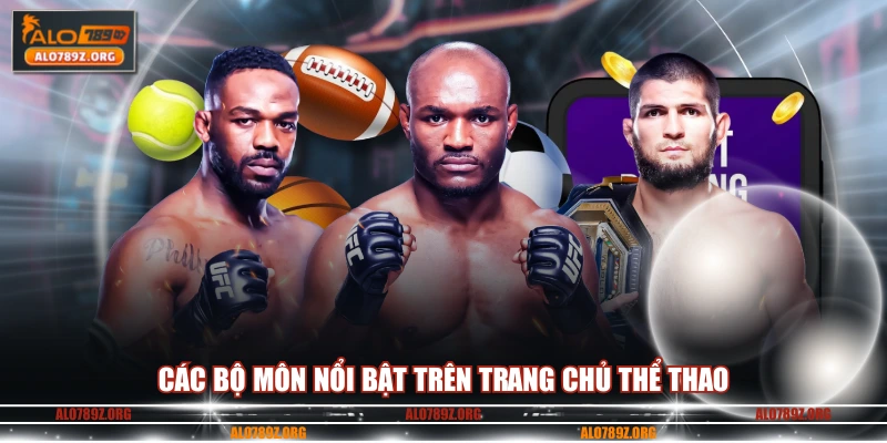Các bộ môn nổi bật trên trang chủ thể thao